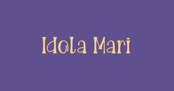 Idola Marito font thumb